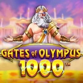 Gates of Olympus 1000 slot logo by Pragmatic Play at 50 Cent Casino