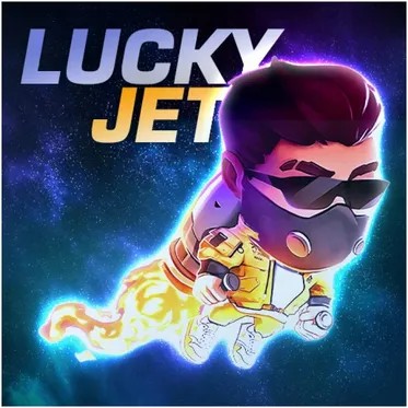 Lucky Jet slot logo by 1win Games at 50 Cent Casino